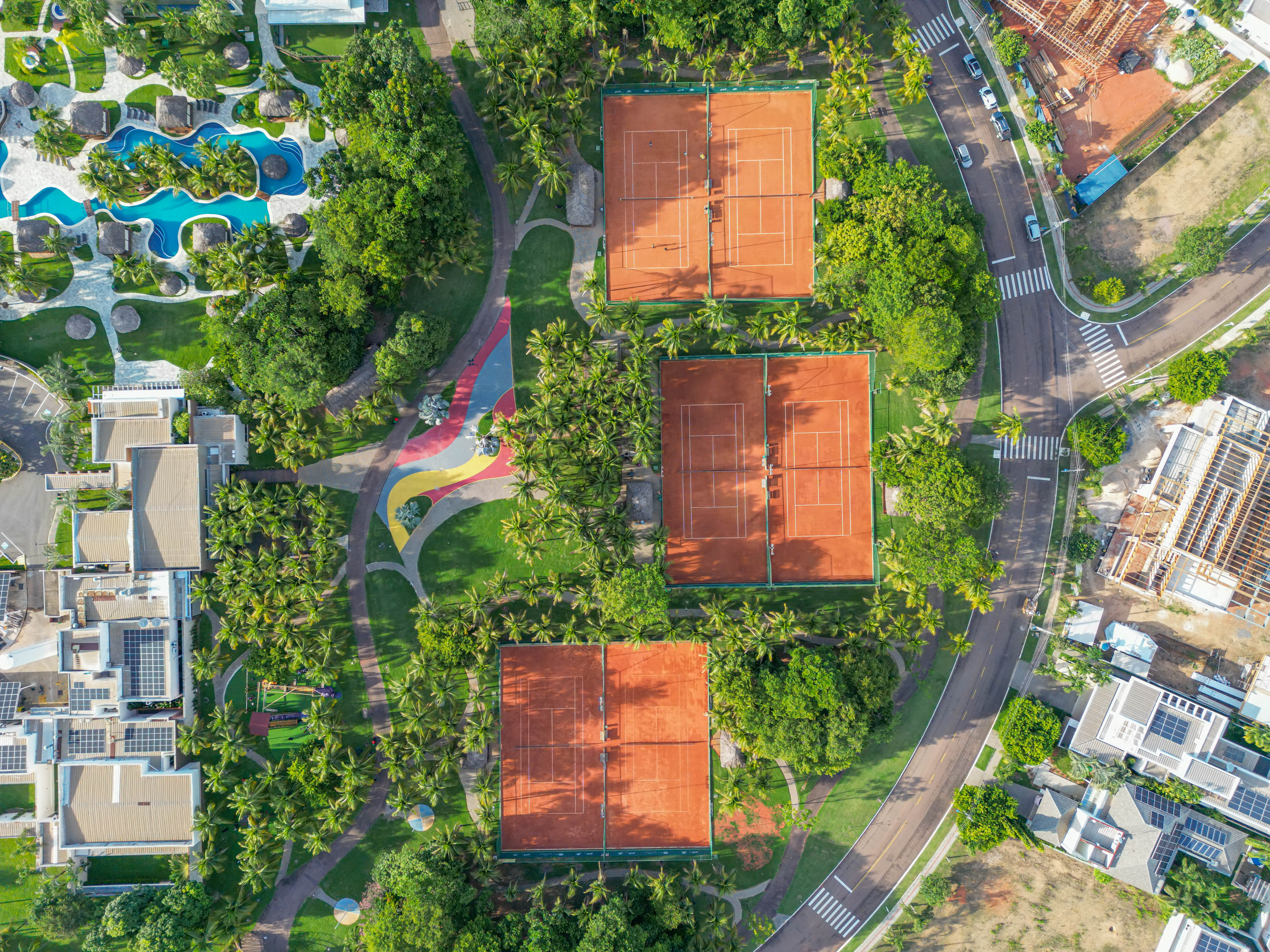 Quadras de Tênis Descobertas